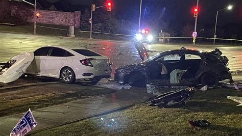 Two-vehicle crash in Brampton sends man, woman to hospital